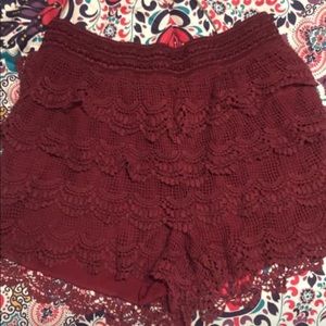 Ruffle shorts